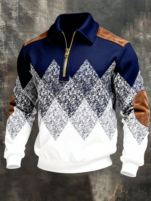Men's Sweatshirt with Elegant Zip