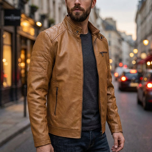 Elegant long-sleeved jacket with pocket