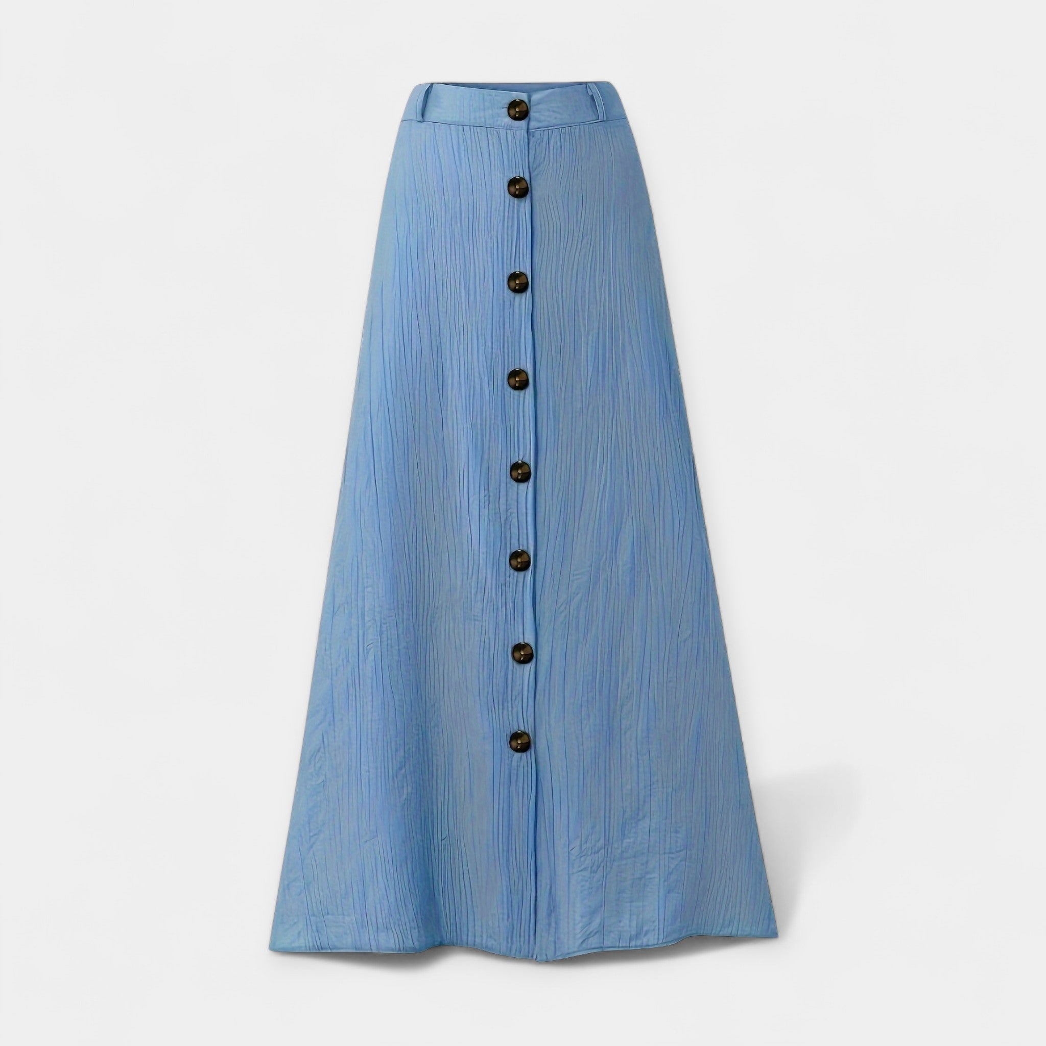 Lightweight Button Skirt