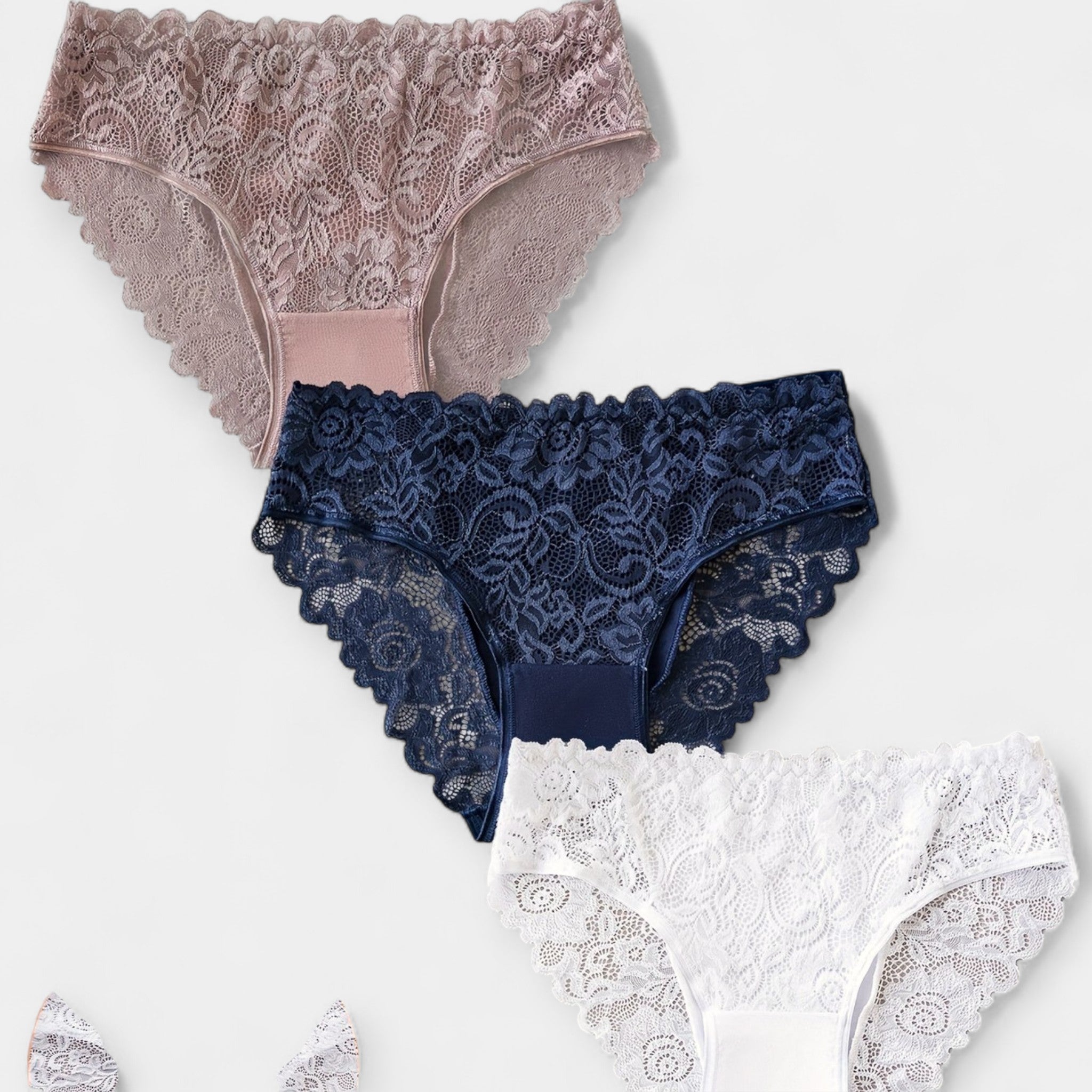 3-Pack Lace Briefs