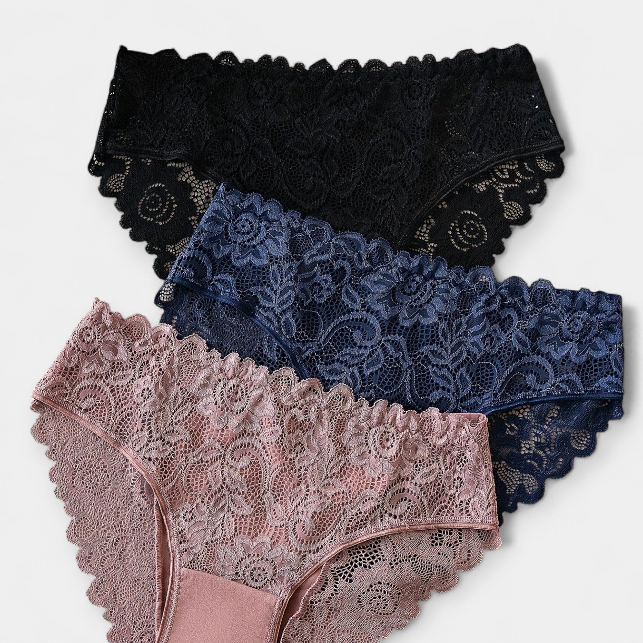 3-Pack Lace Briefs