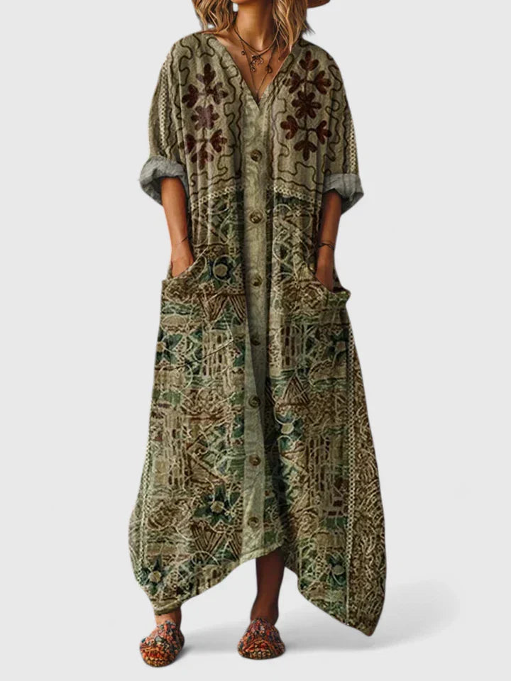 Comfortable A Line Maxi Dress