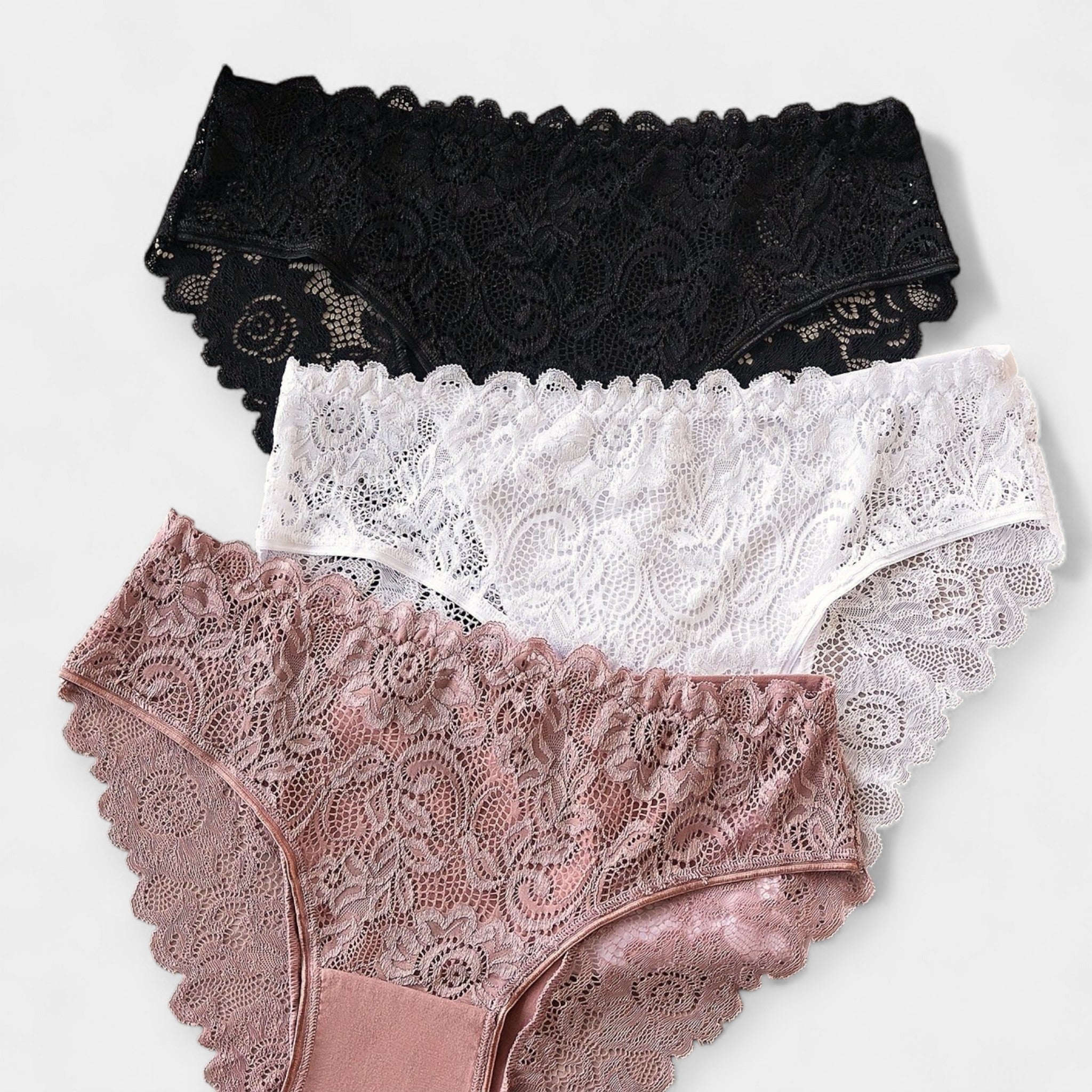 3-Pack Lace Briefs