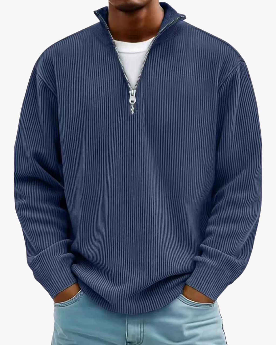 Jason Trendy & Elegant Half-Zip Sweater