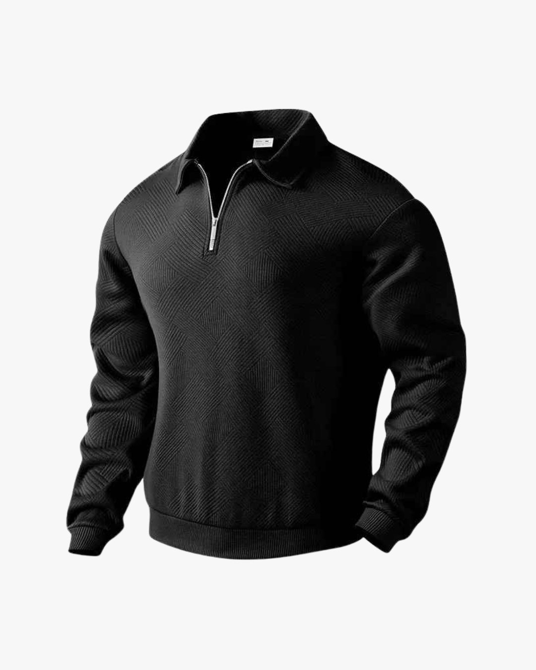 Carter Textured Half-Zip Polo Sweater
