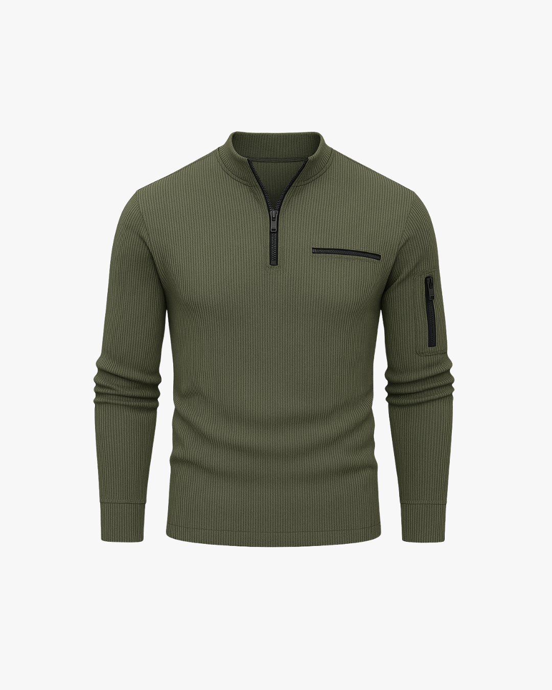 Dean Long-Sleeve Zip-Up Shirt