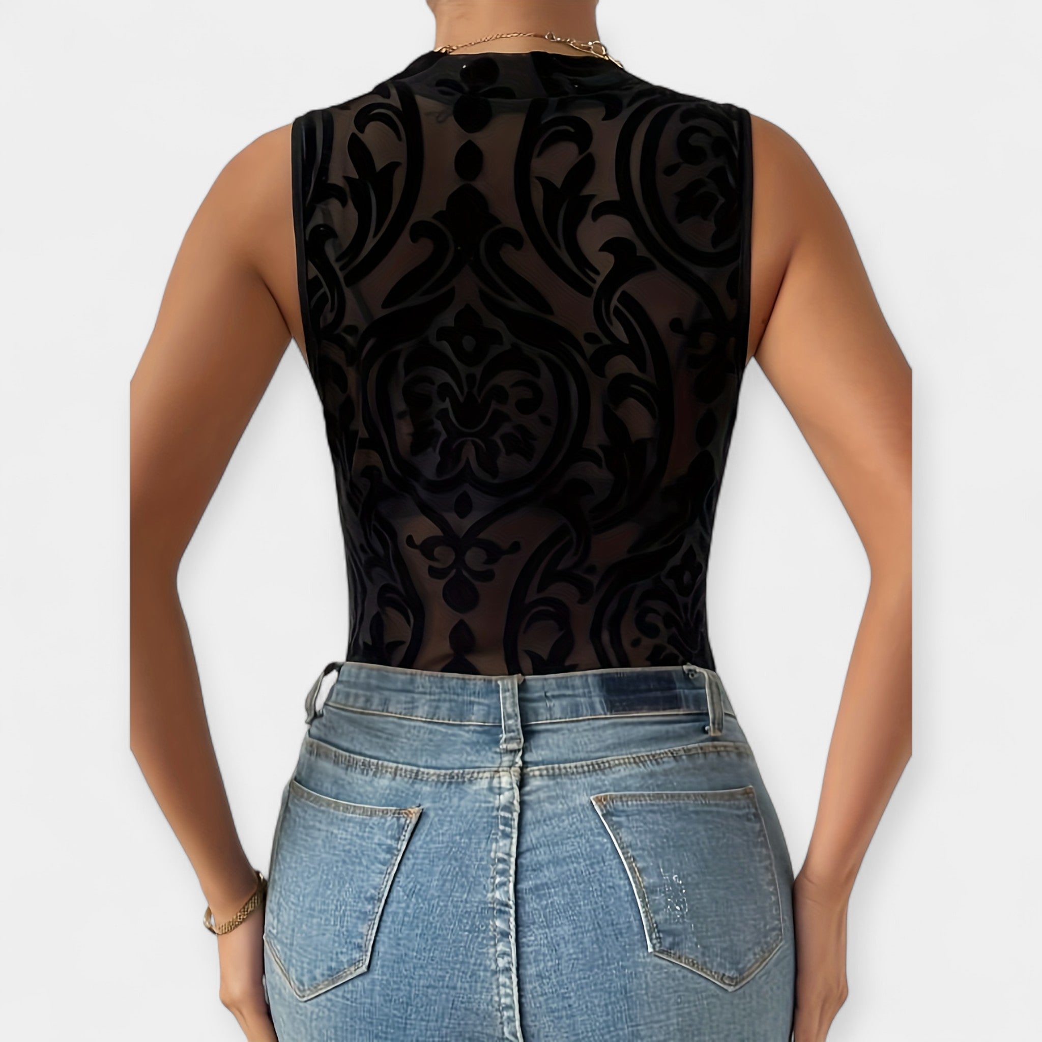 Crochet Geometric Bodysuit