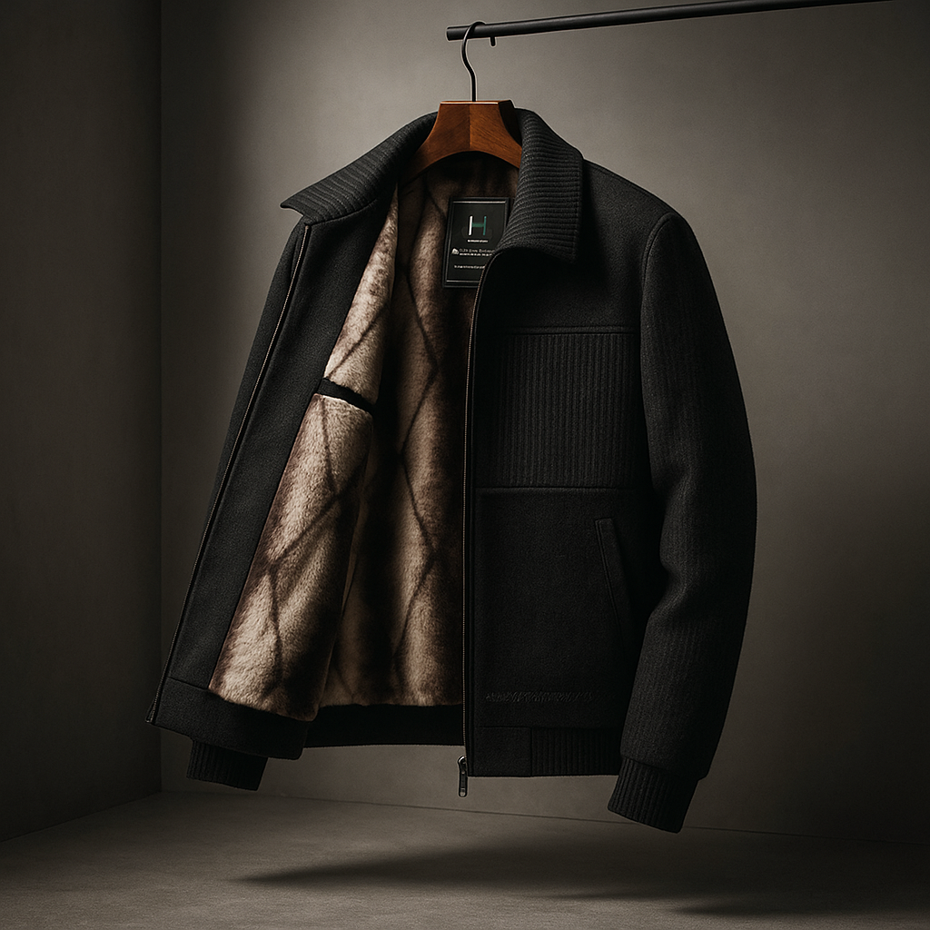 Fleece jacket with a faux fur lining
