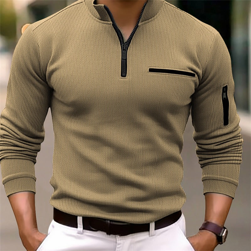 Long Sleeve Shirt with Zipper