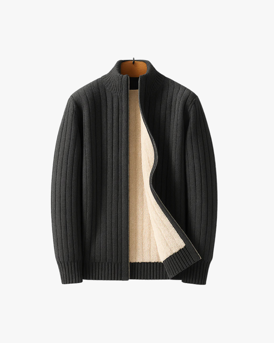 James Cashmere Zip Cardigan