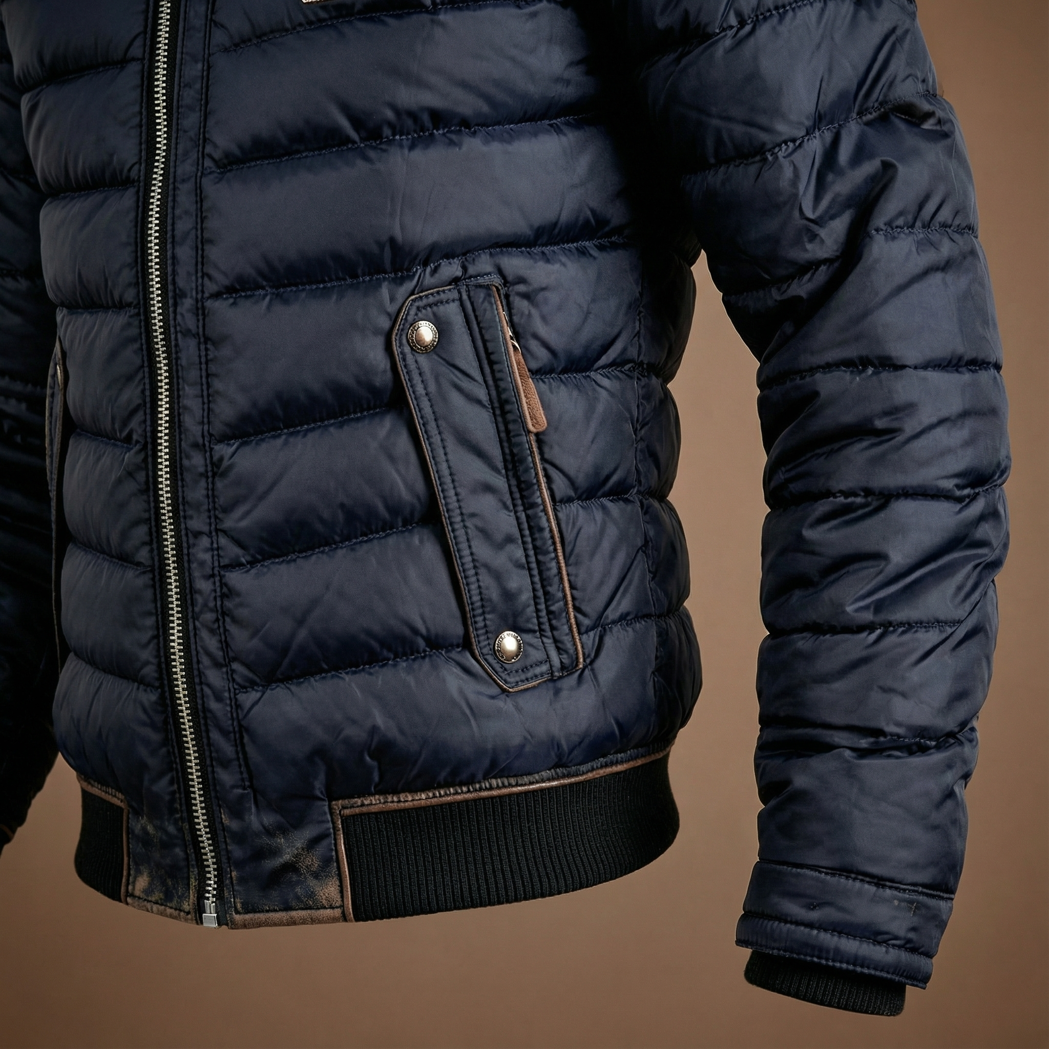 Urban jacket with high collar
