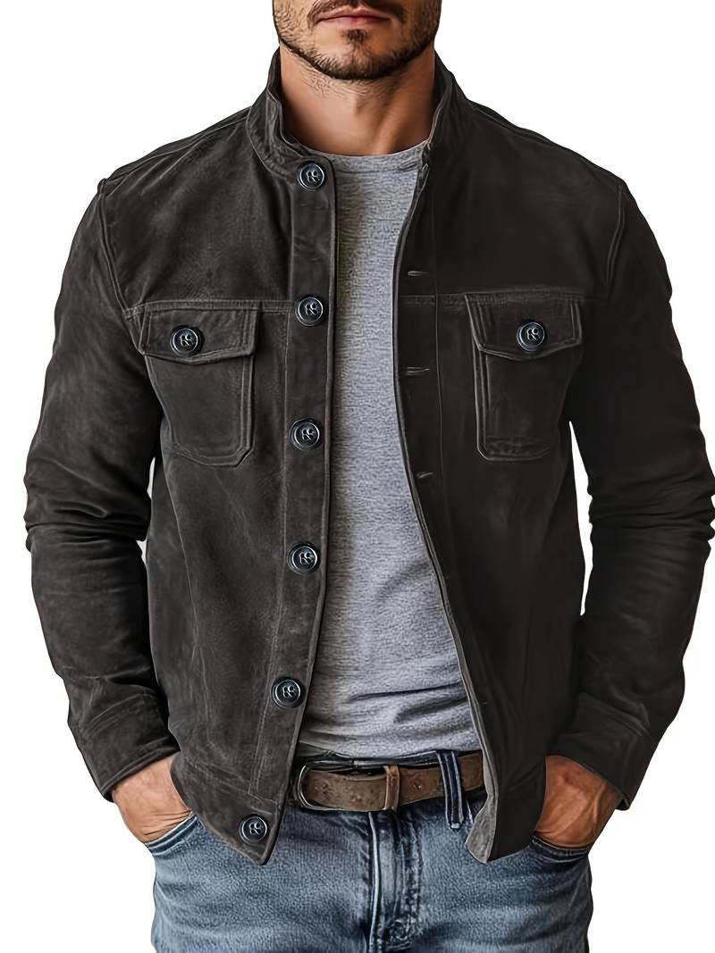 Casual long-sleeved jacket