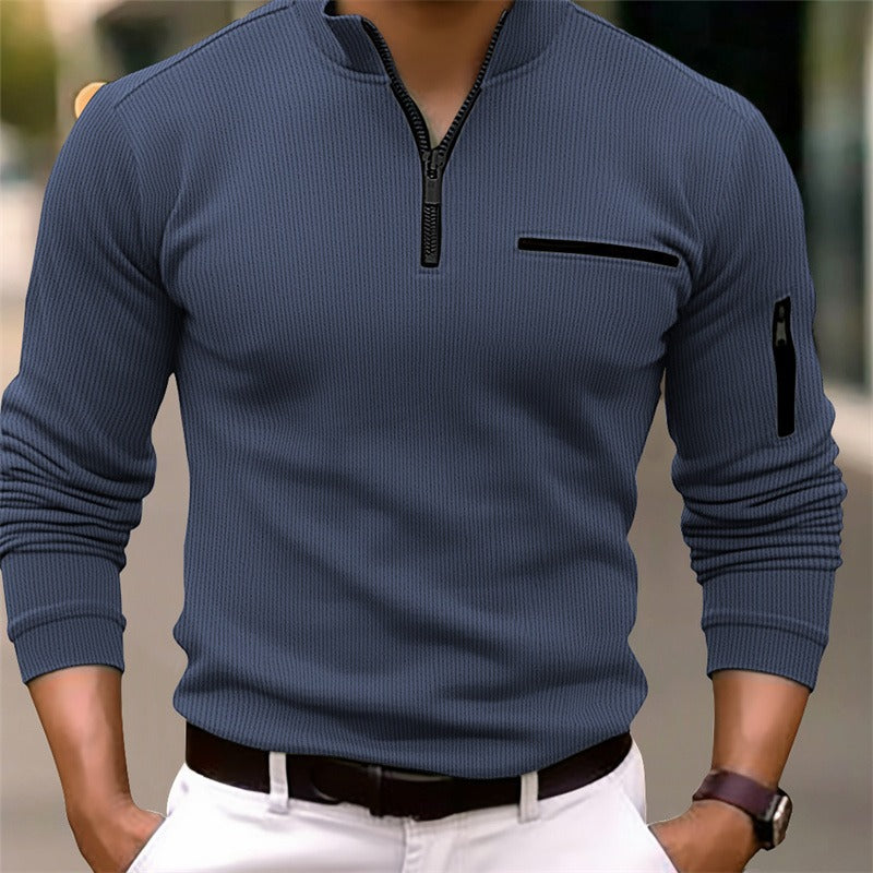 Long Sleeve Shirt with Zipper
