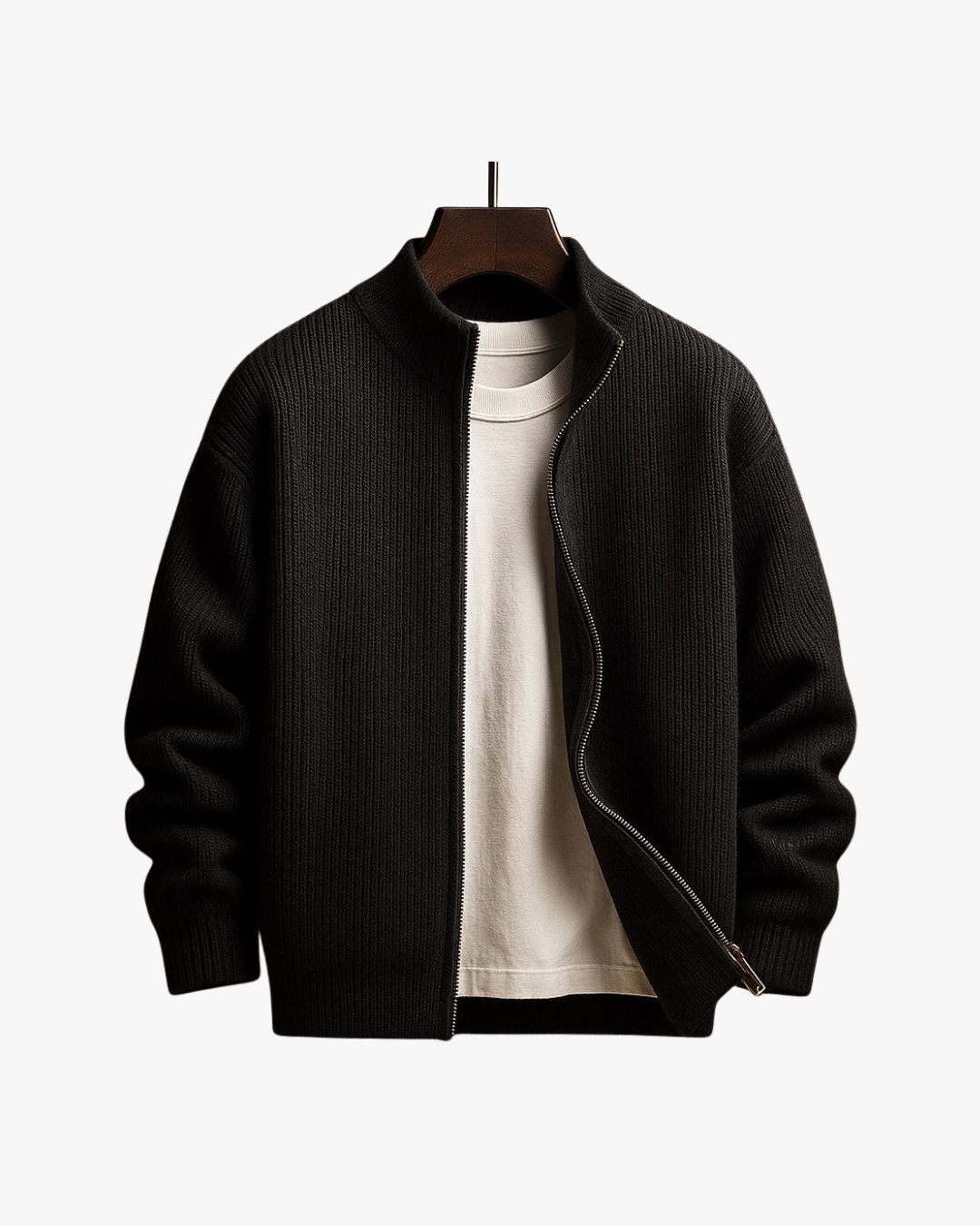 Parker Ribbed Zip Sweater