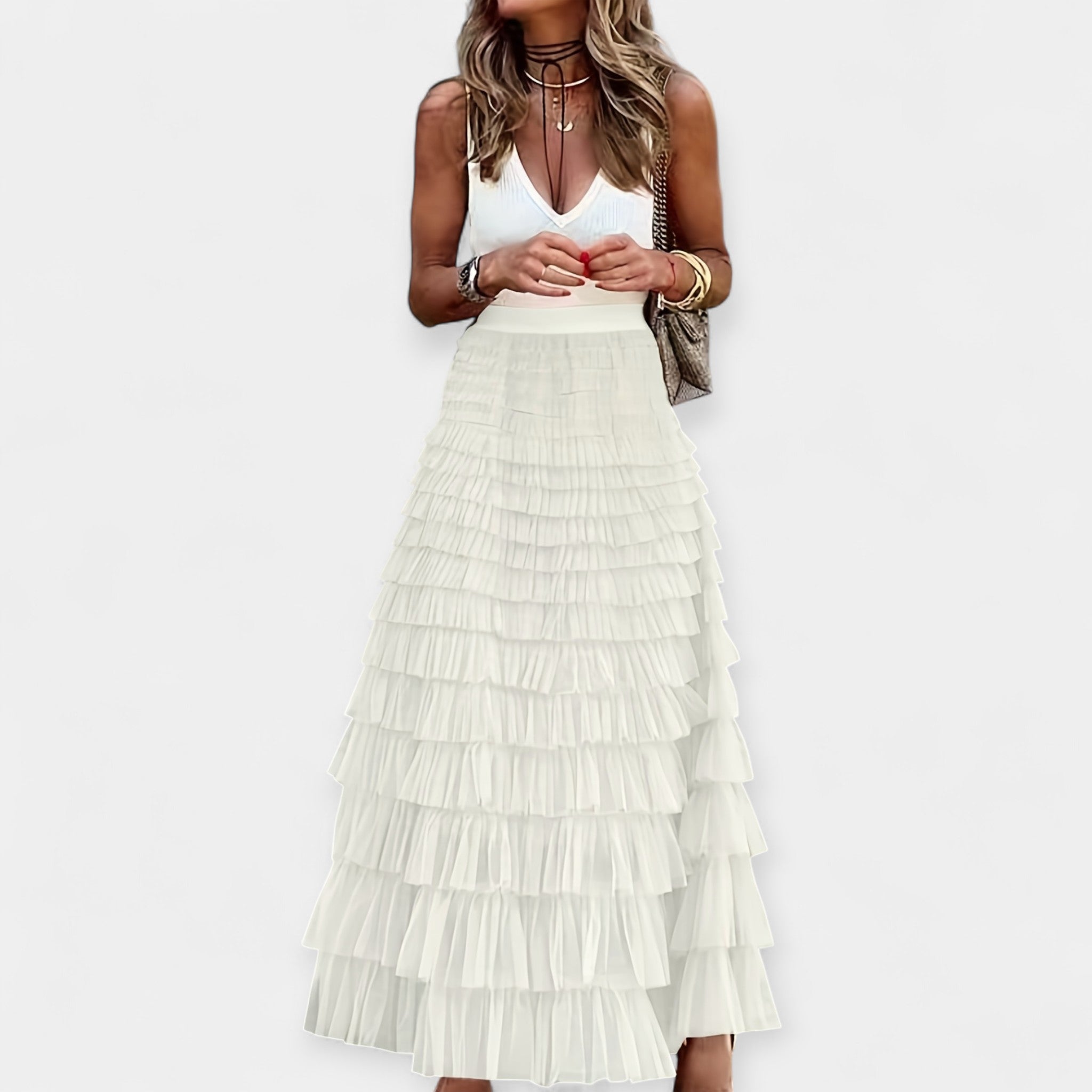 Boho Skirt with Lace