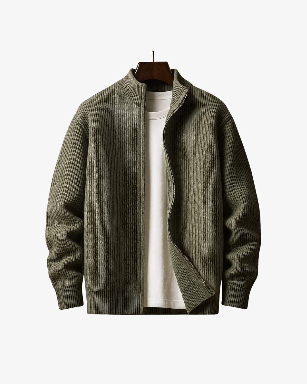 Parker Ribbed Zip Sweater