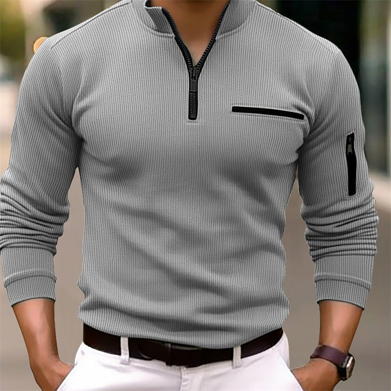 Long Sleeve Shirt with Zipper