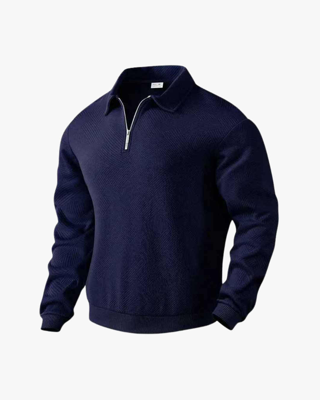 Carter Textured Half-Zip Polo Sweater
