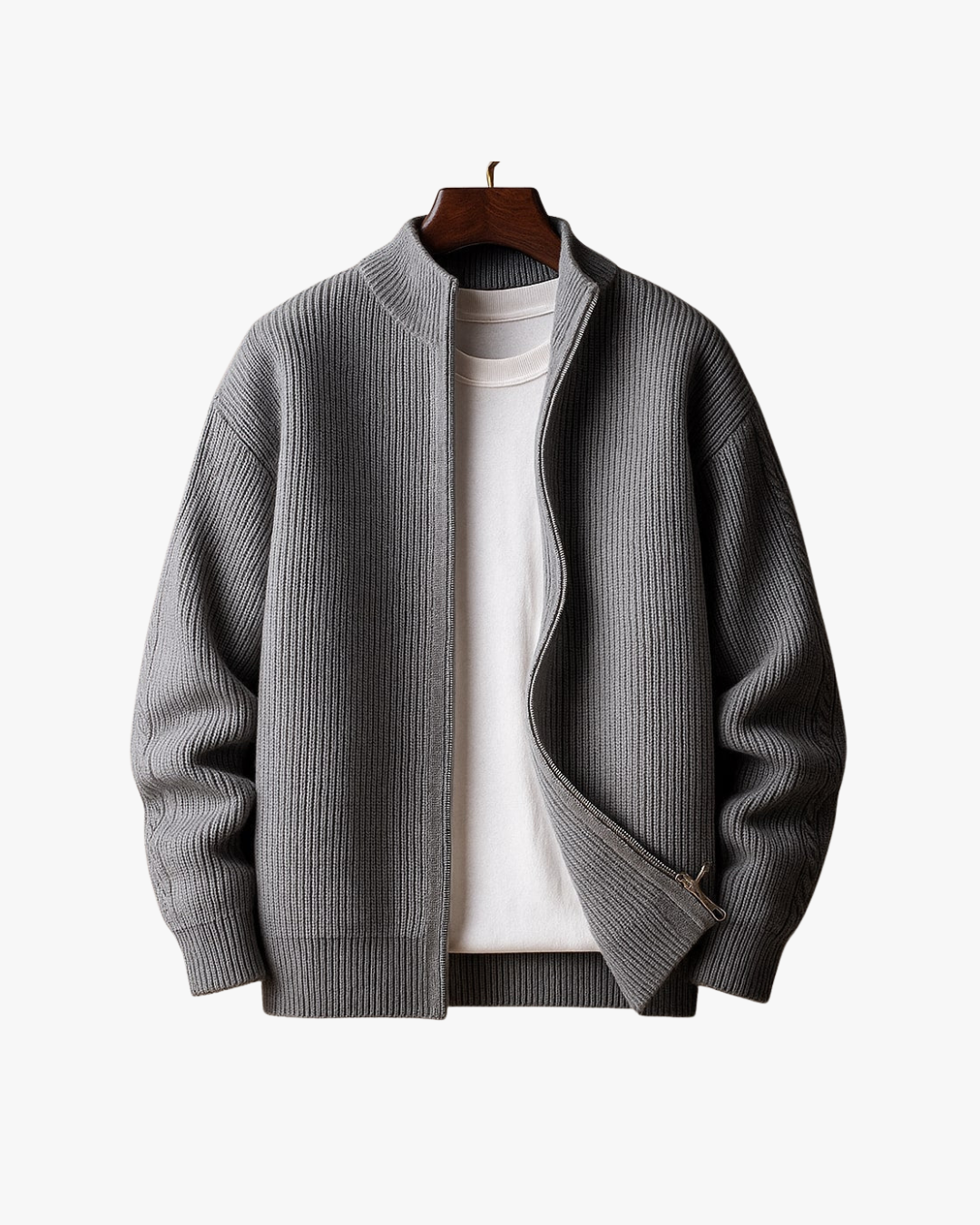Parker Ribbed Zip Sweater