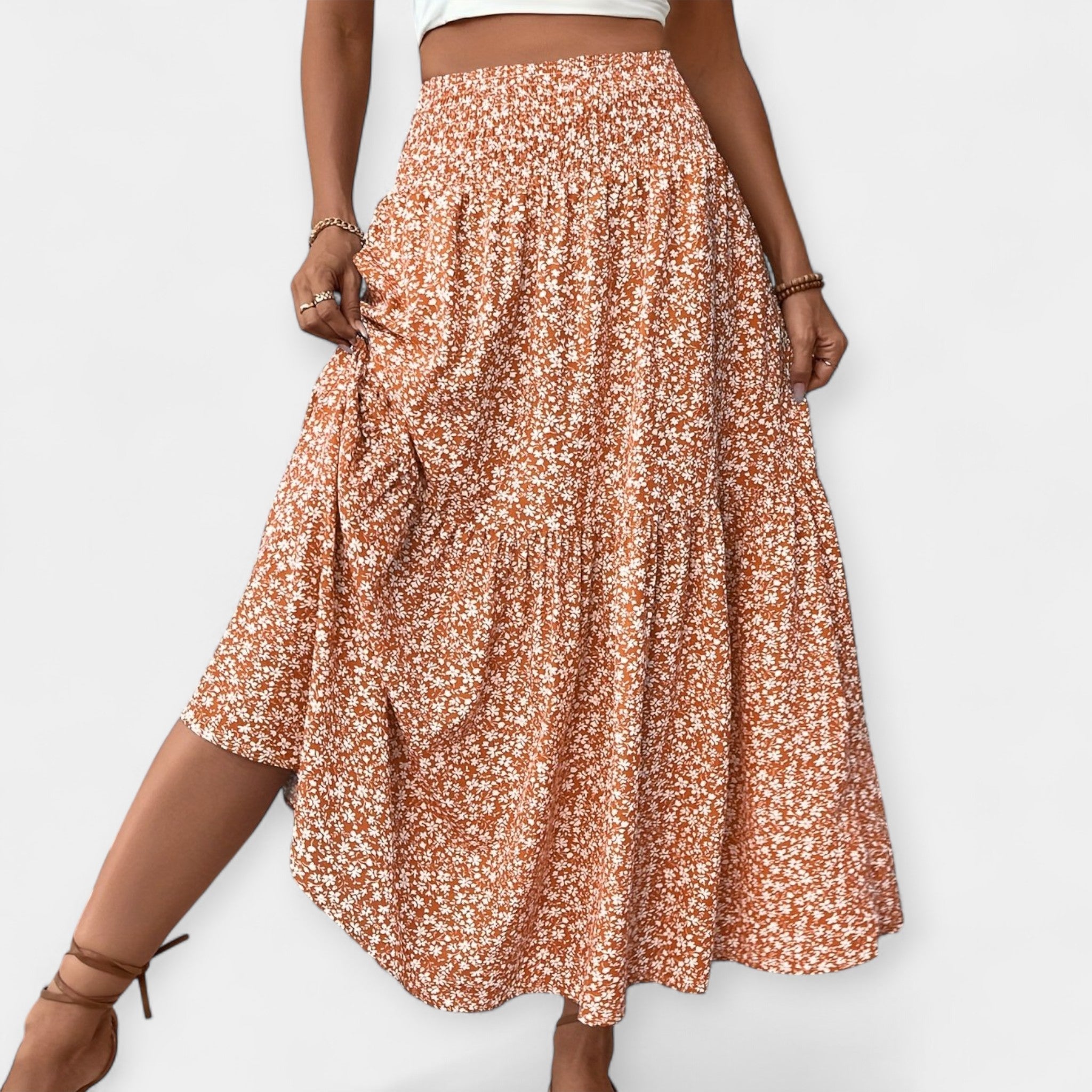 Floral Casual and Comfortable Skirt