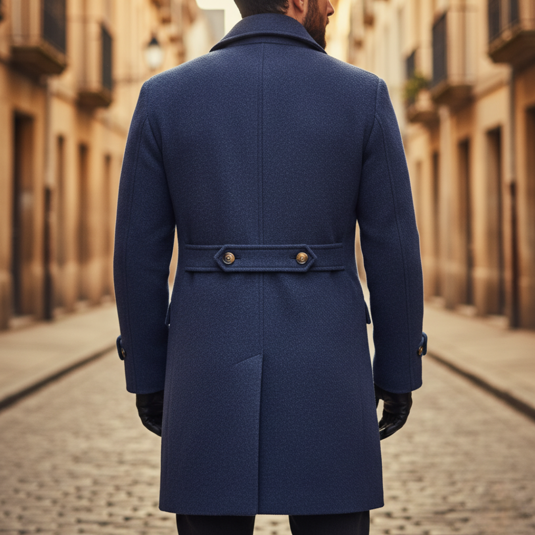 Men's Double-Breasted Winter Wool Coat
