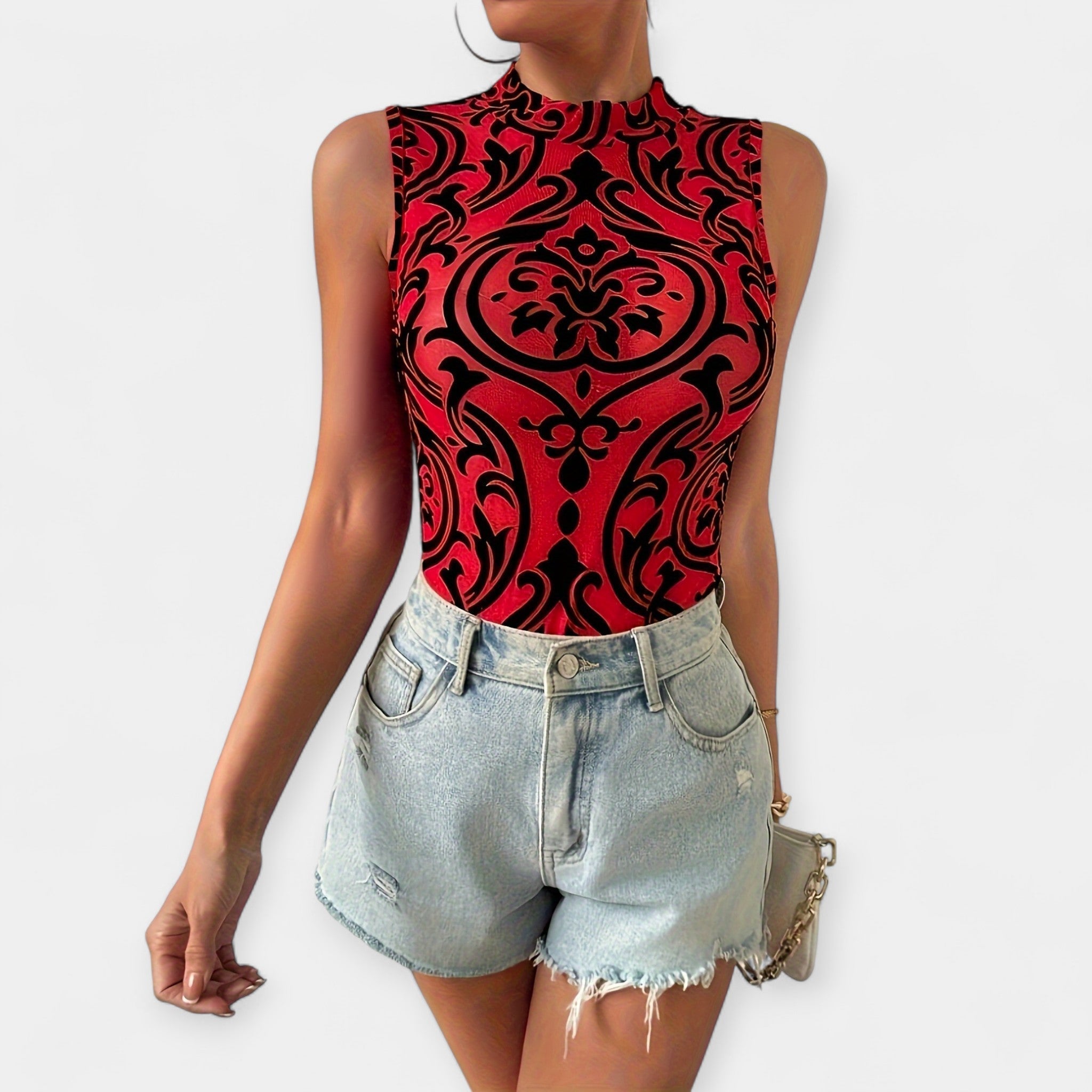 Crochet Geometric Bodysuit