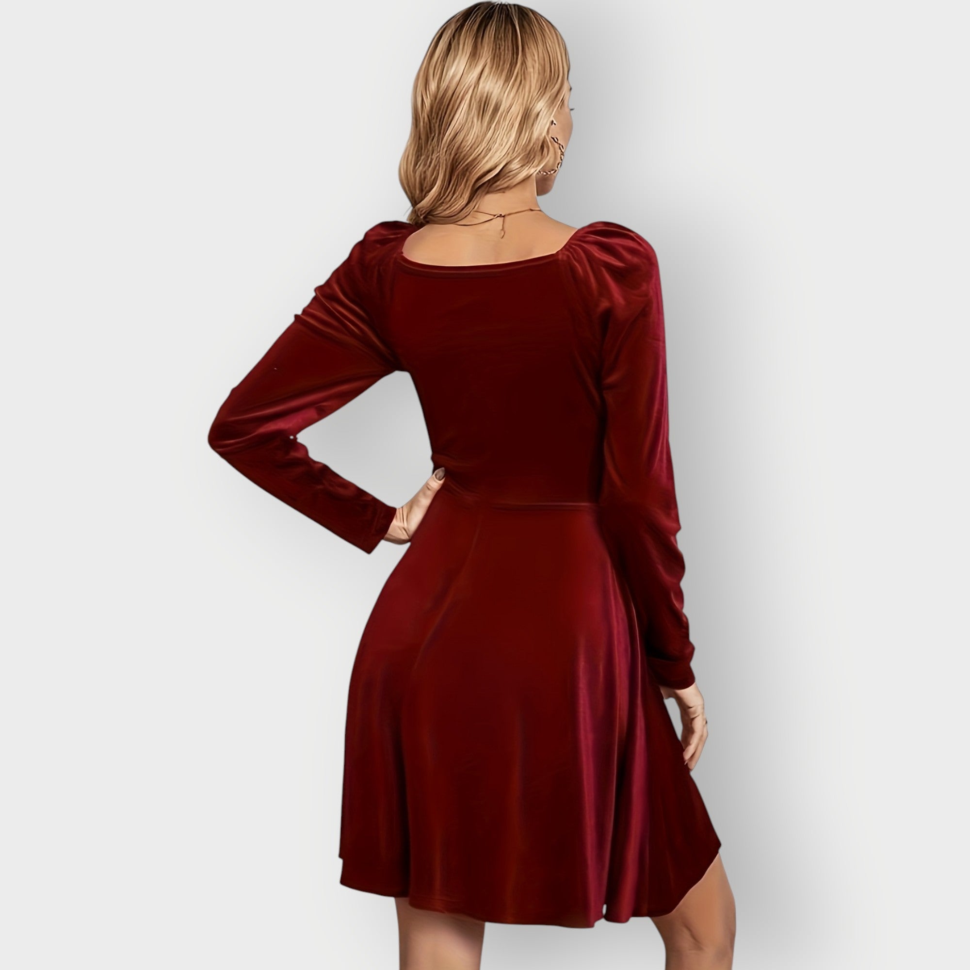 June - Velvet Skater Dress