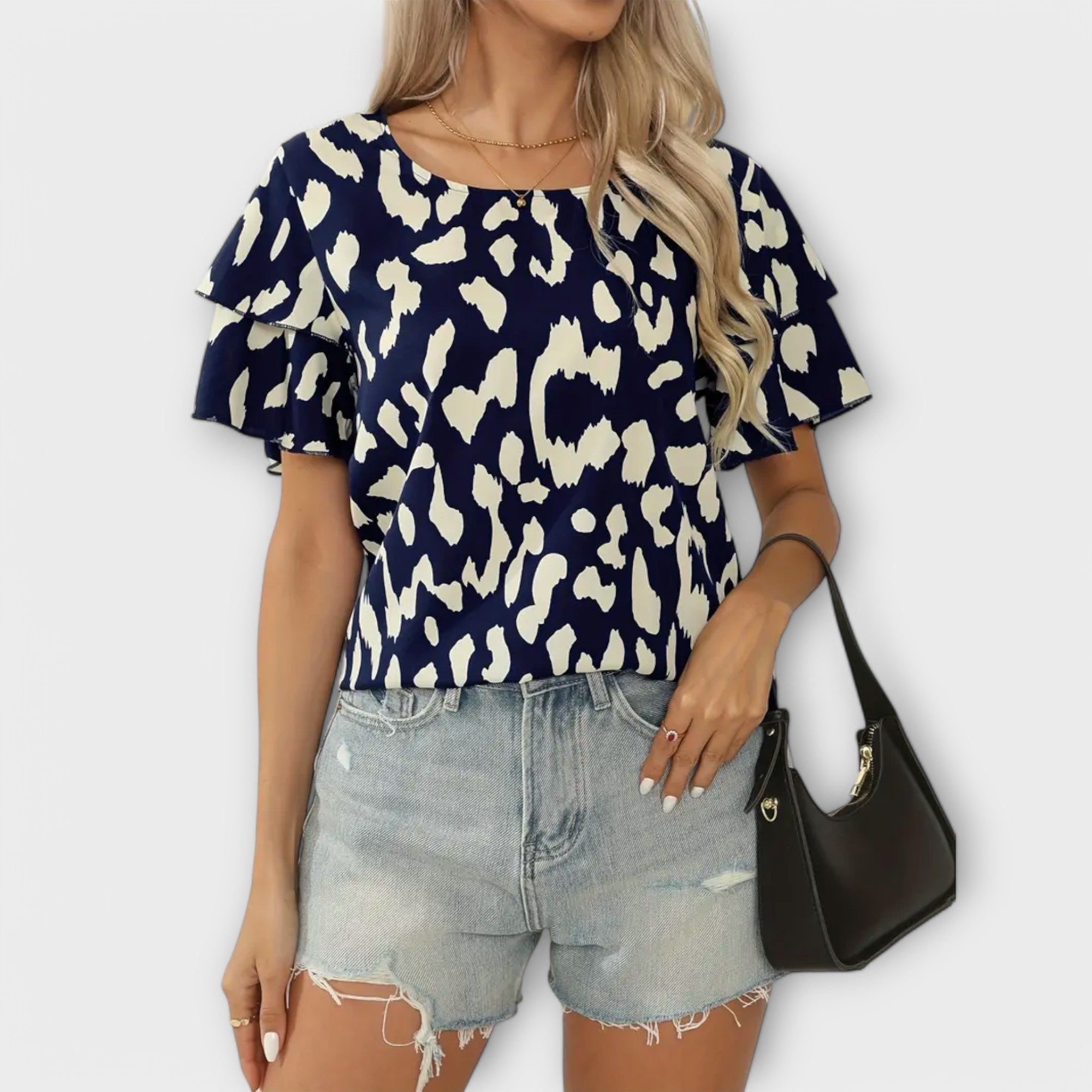 Evelyn - Casual T-shirt with Round Neck