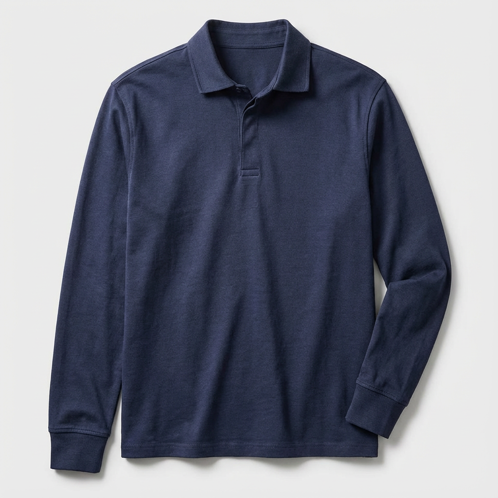 Long-Sleeved Polo Shirt