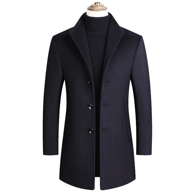 Lapel Collar Long Coat