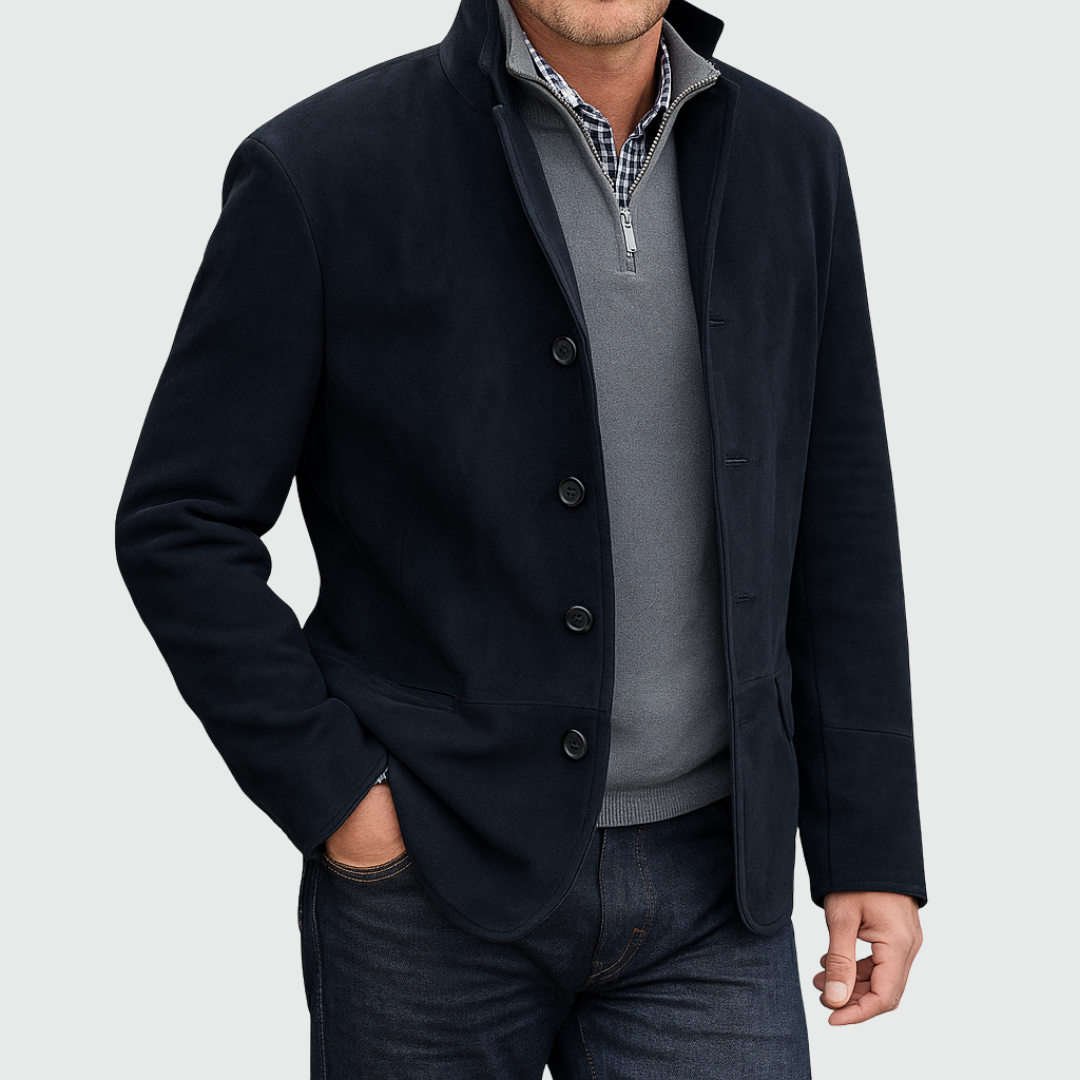 Classic suede blazer