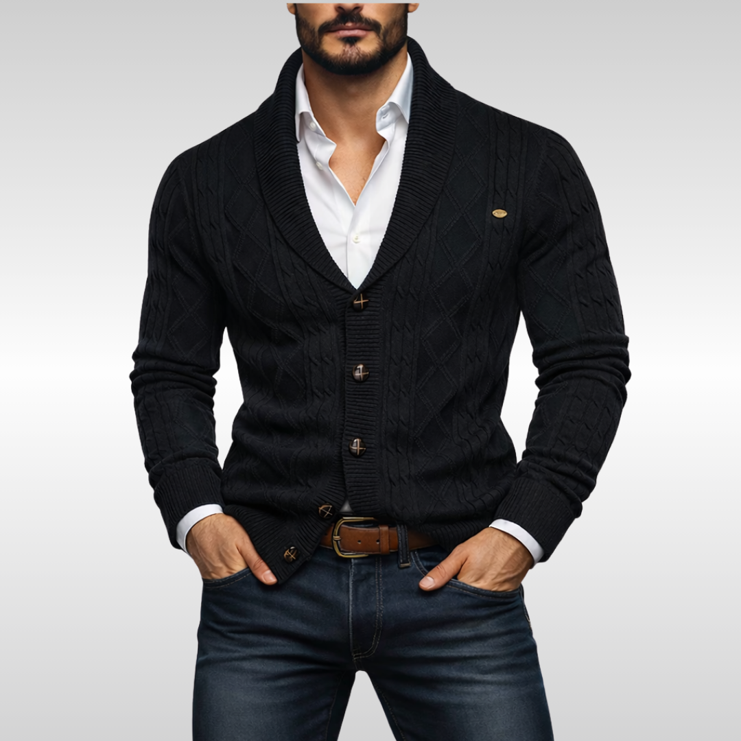 MODERN FIT CABLE CARDIGAN