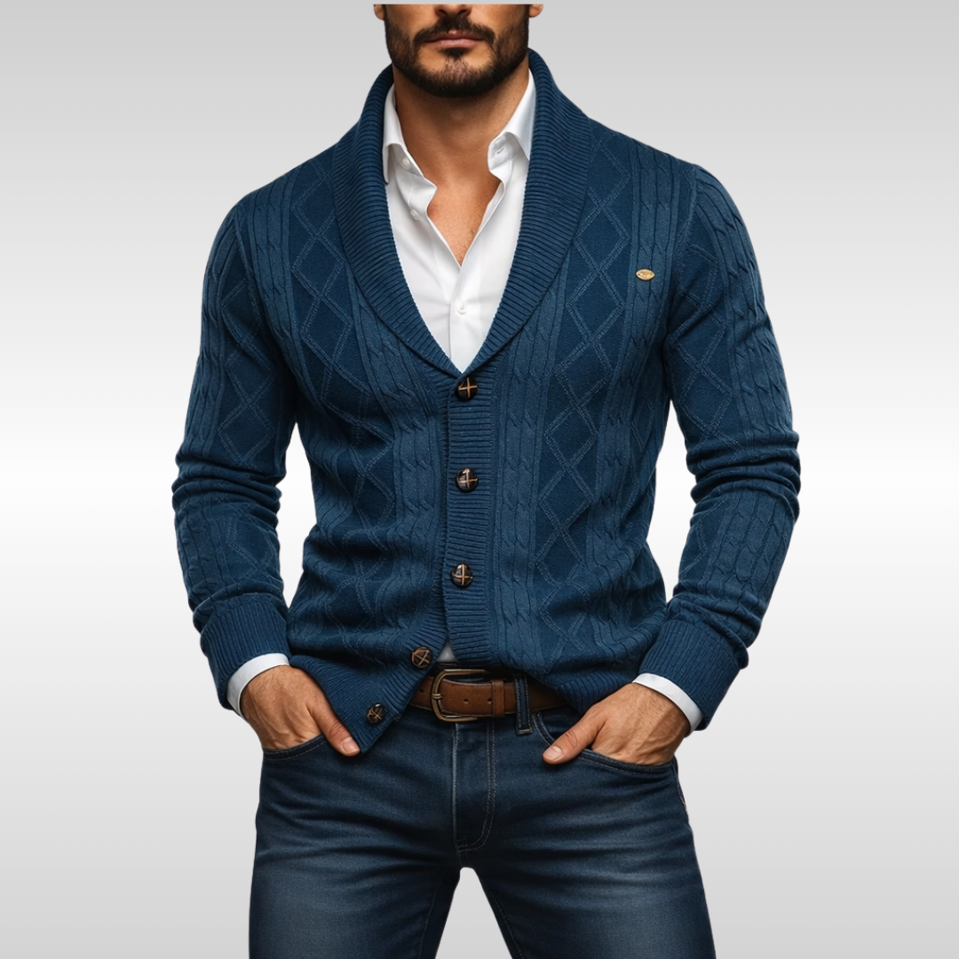 MODERN FIT CABLE CARDIGAN