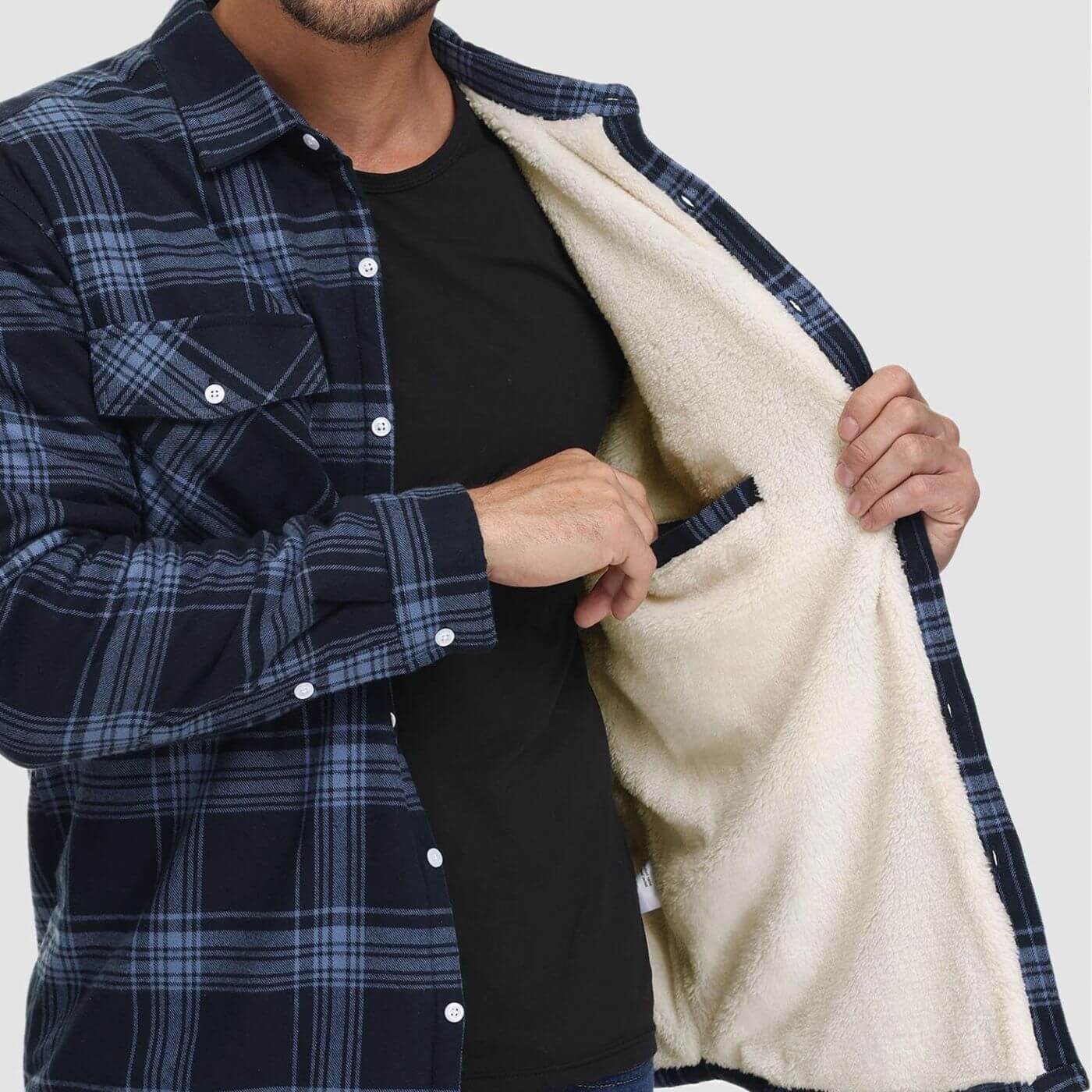 Jacket with Checkered Lining