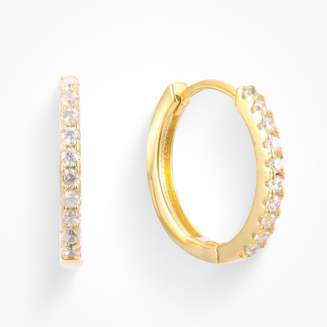 Hoop Earring with Zirconias