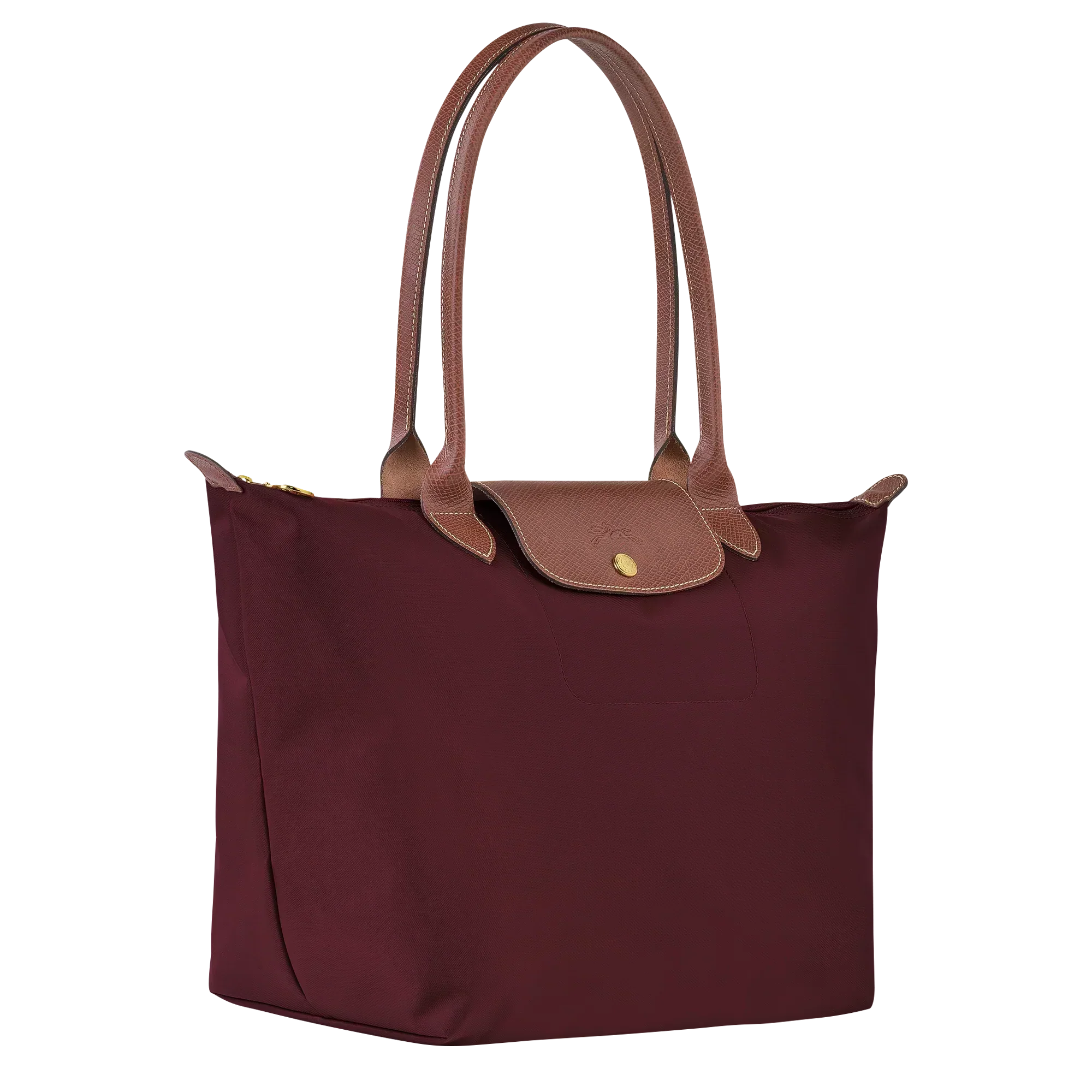 | Large Le Pliage Bag, Burgundy