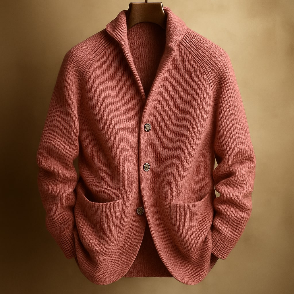 Corduroy Wool Cardigan For Men