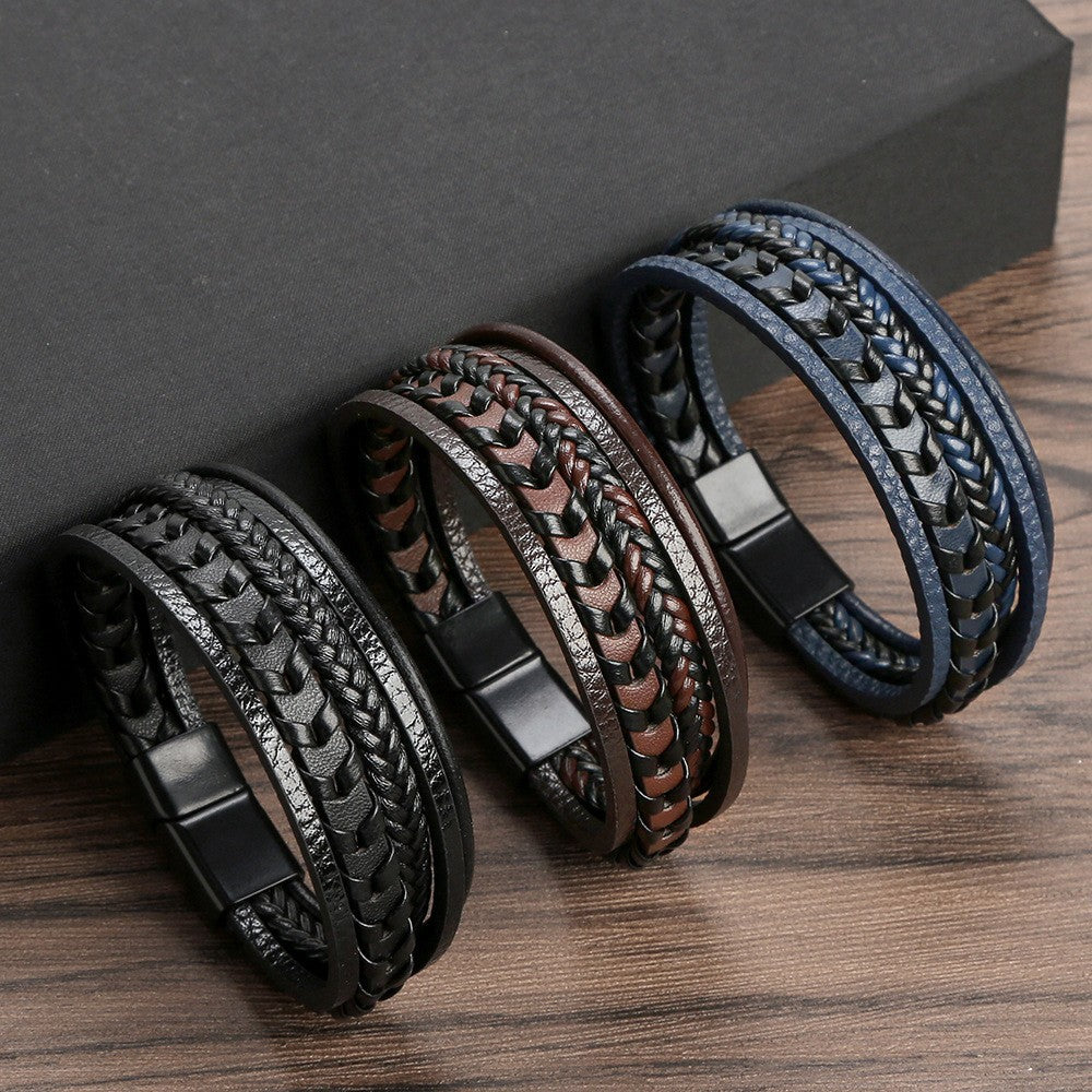 Leather Braided Viking Bracelet (1+1 Free)