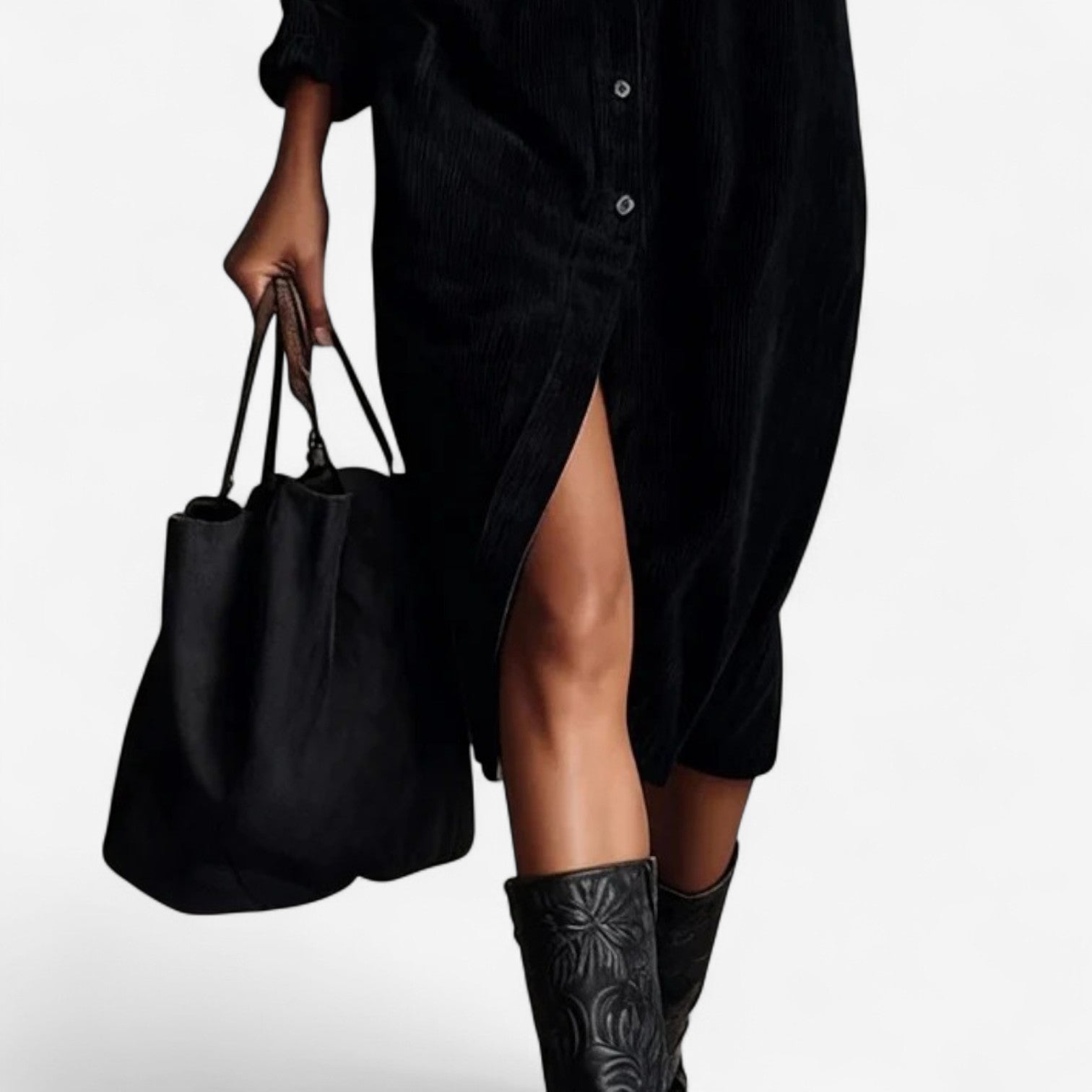 Anastacia™ Midi Dress in Corduroy Velvet