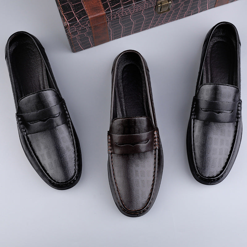 James Men's Genuine Leather Shoes with High-Quality Finish