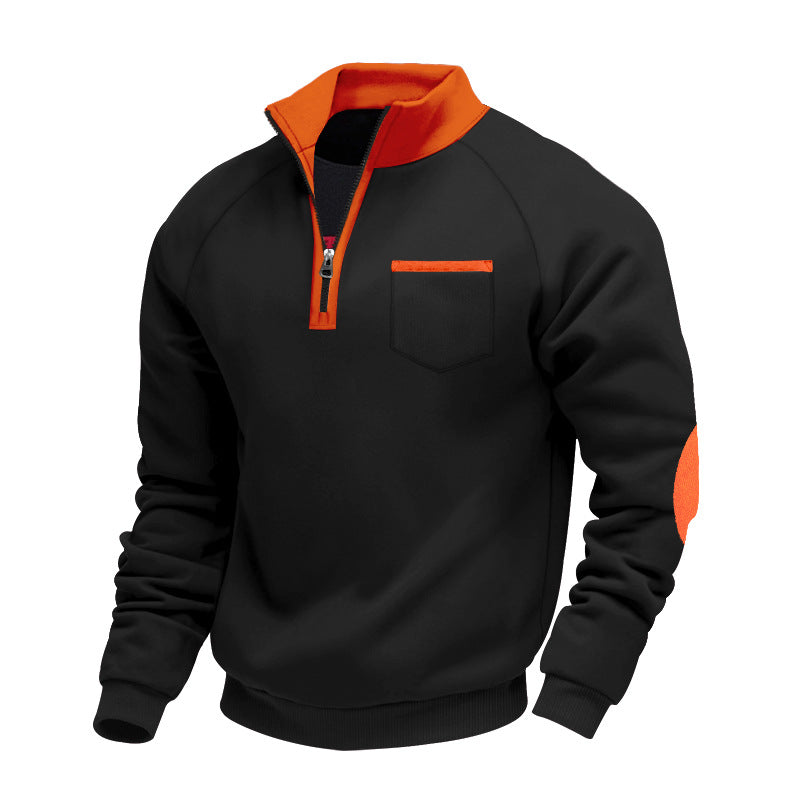 Men's fleece half-zip sweater