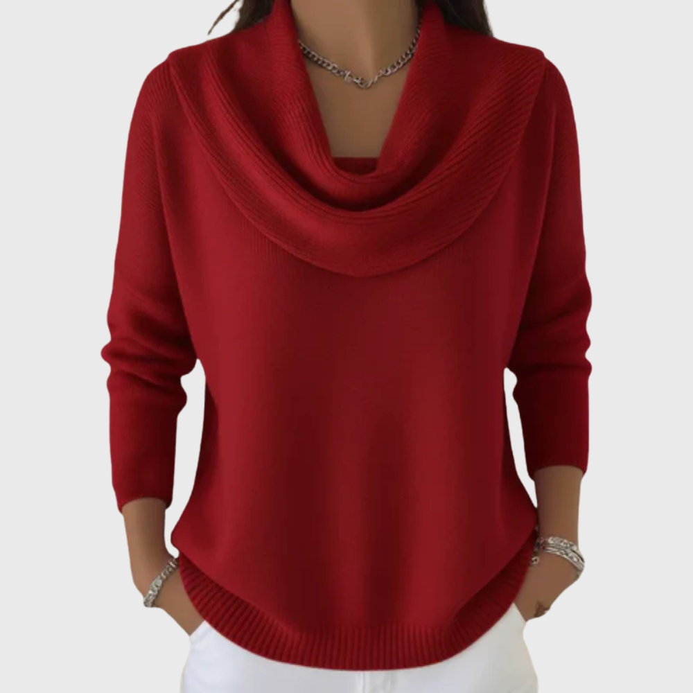 Elegant Sweater with Collar