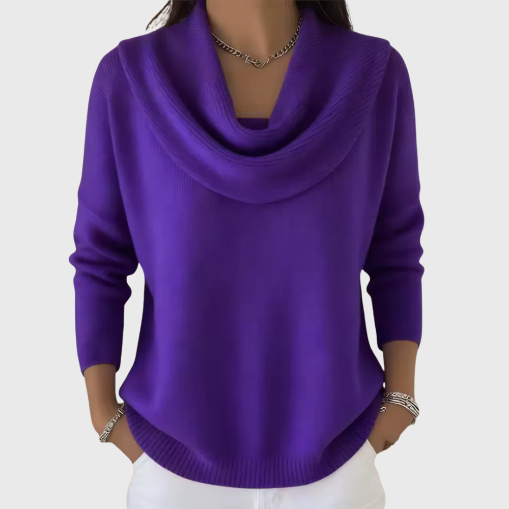 Elegant Sweater with Collar