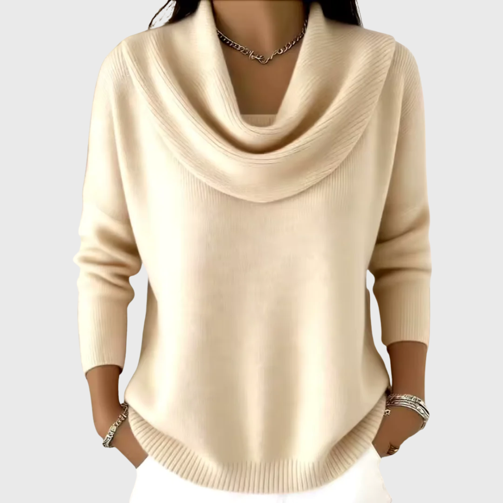 Elegant Sweater with Collar