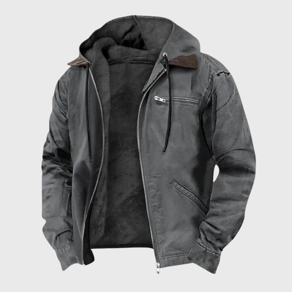 Nate | Zipper Hooded Jacket