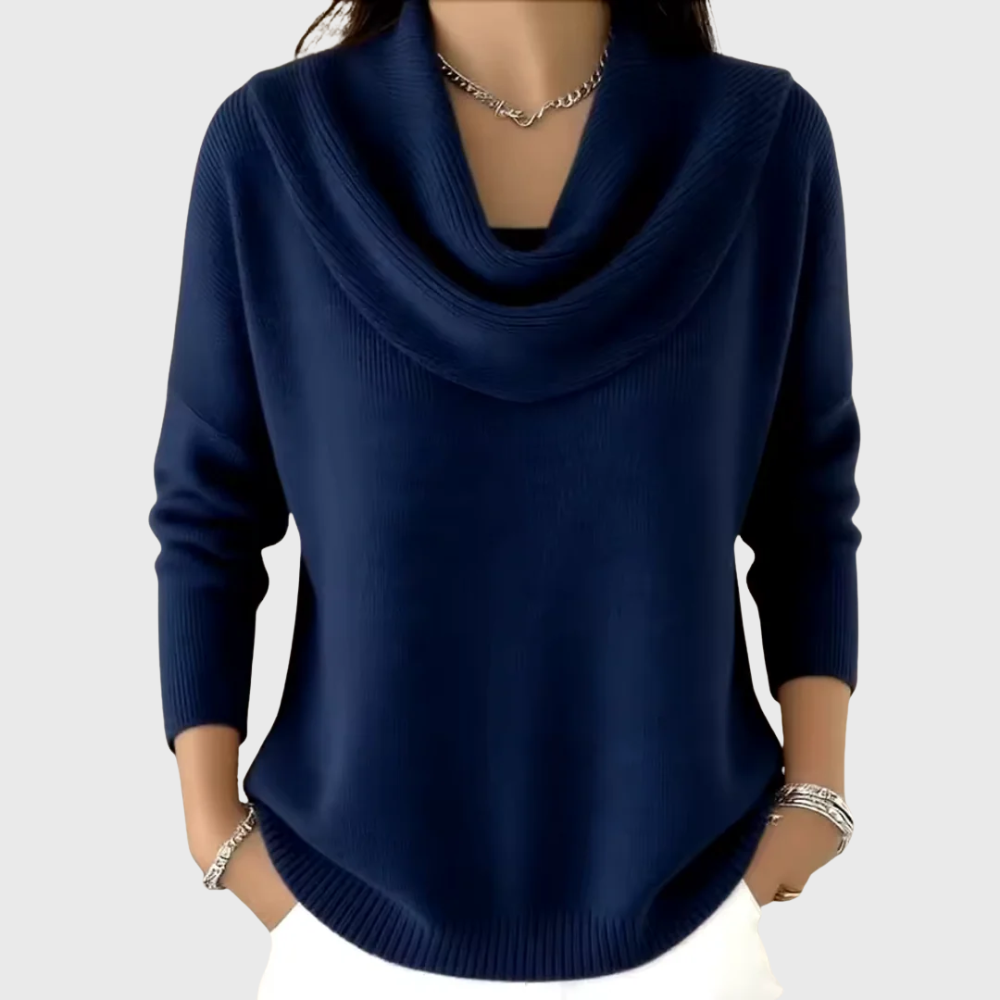 Elegant Sweater with Collar