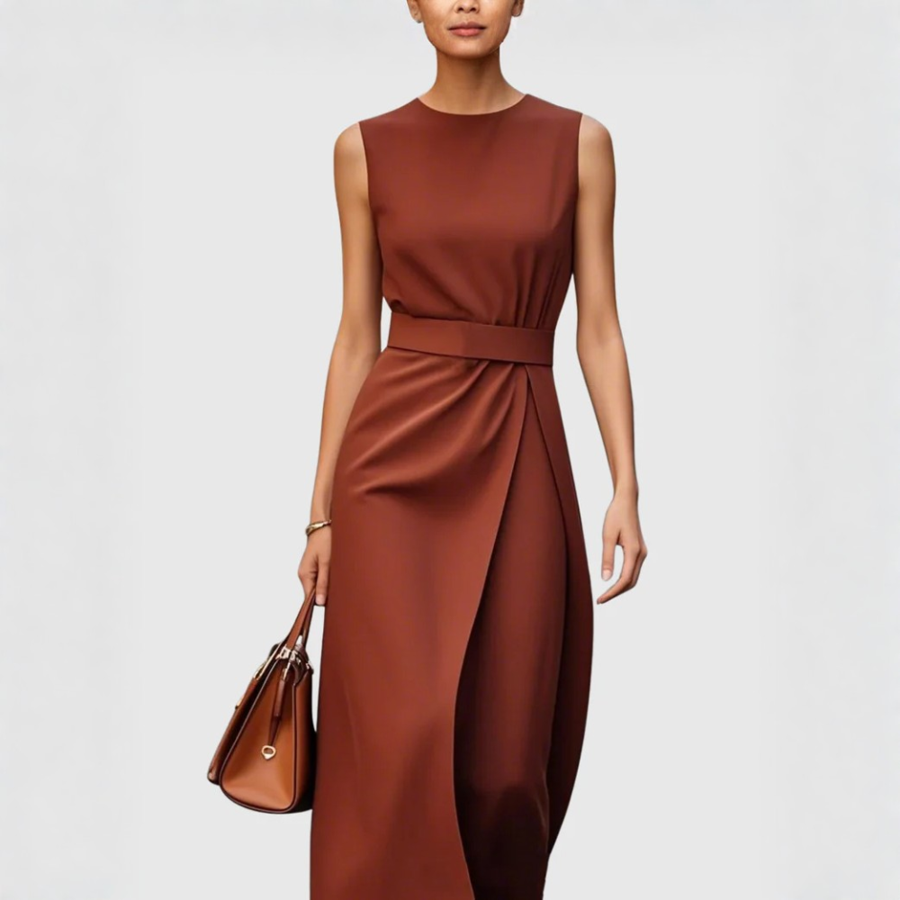 Clarimond | Elegant Round Neck Dress