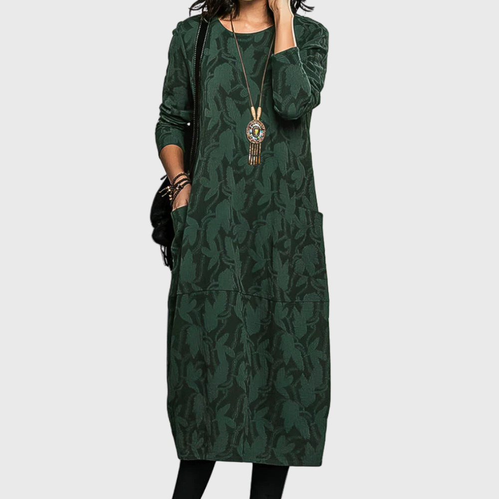 Casual Round Neck Winter Dress