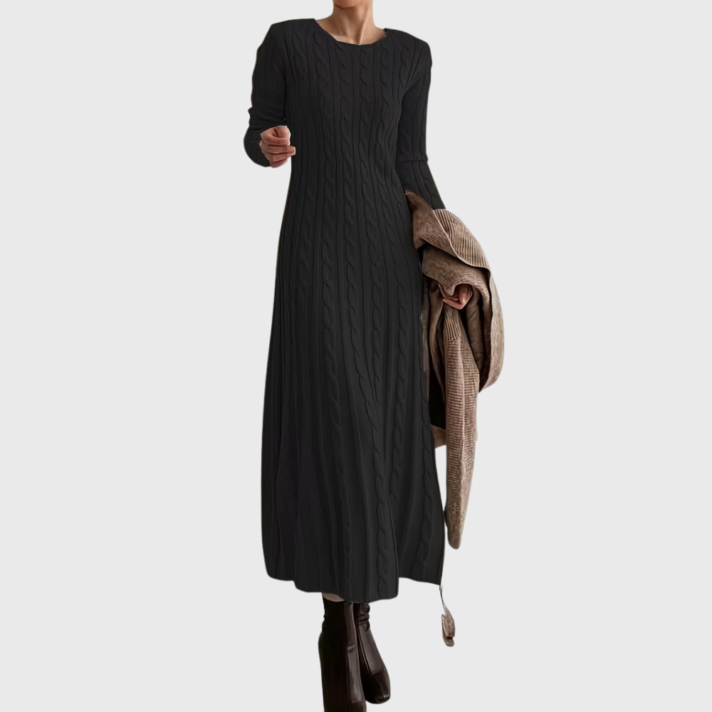 Elegant Knit Maxi Dress