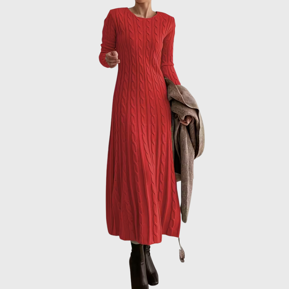 Elegant Knit Maxi Dress